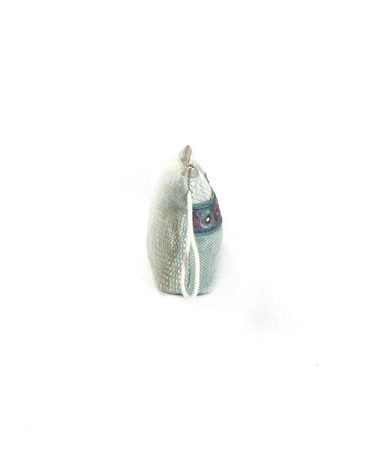 Laccetto panna pochette verde acqua