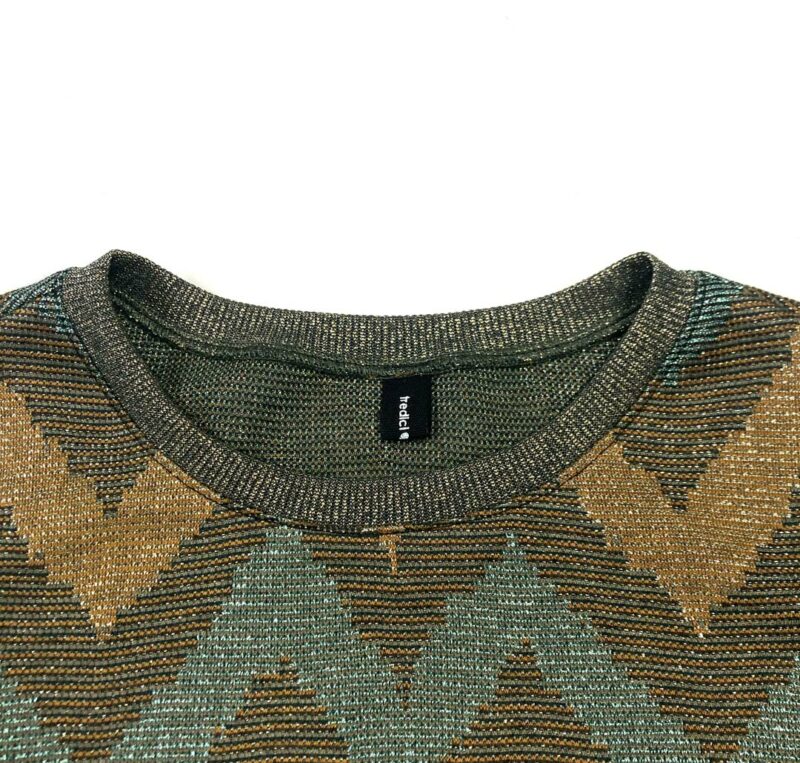 Collo costina oro maglia donna