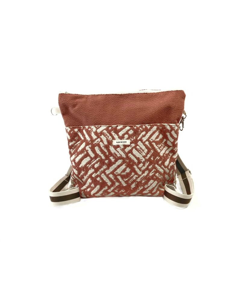 Zaino rosa geometrico