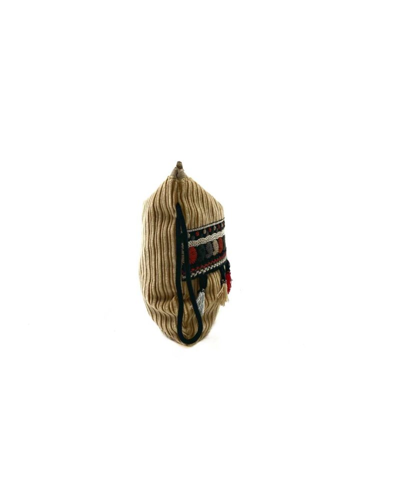 Laccetto nero pochette sabbia