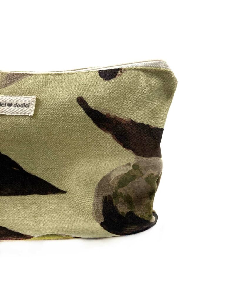 Pochette donna verde foglie marroni