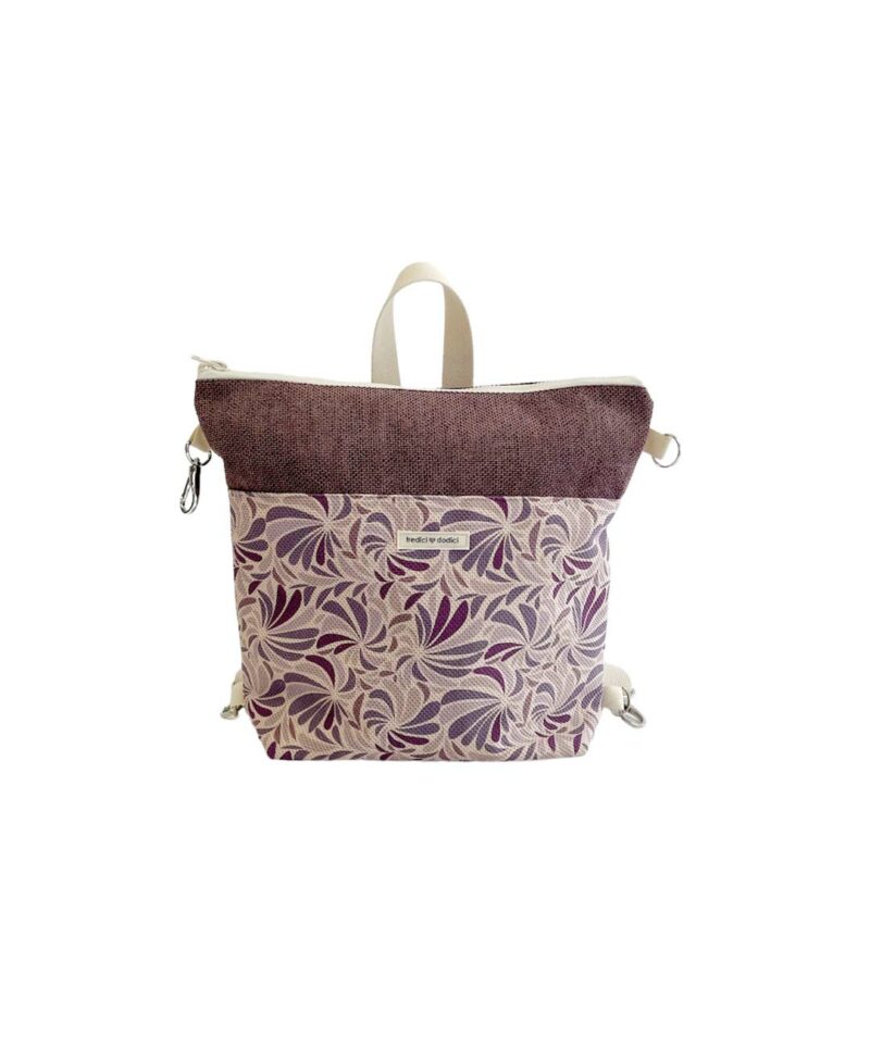 Zaino fiori lilla viola