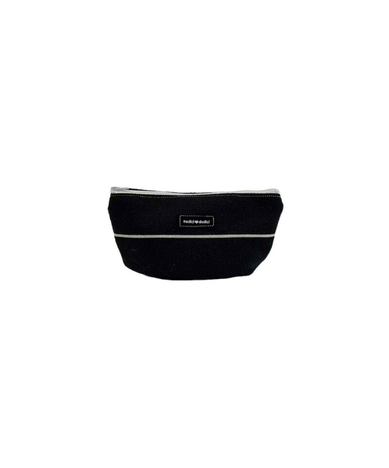 Mini trousse nera riga panna