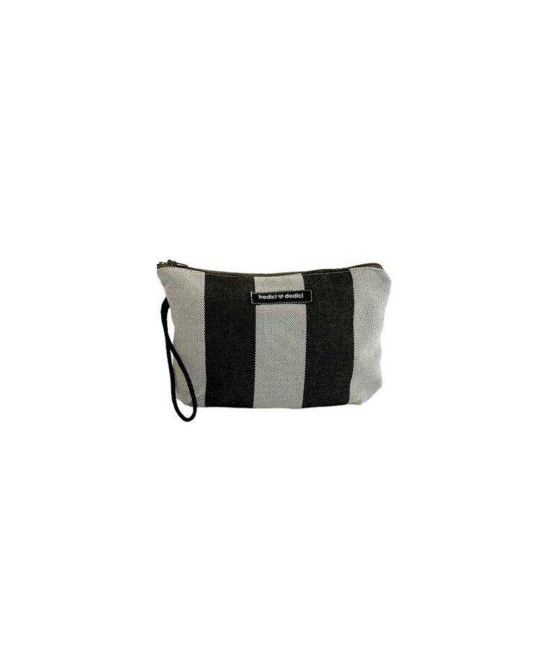 Pochette righe bianche nere