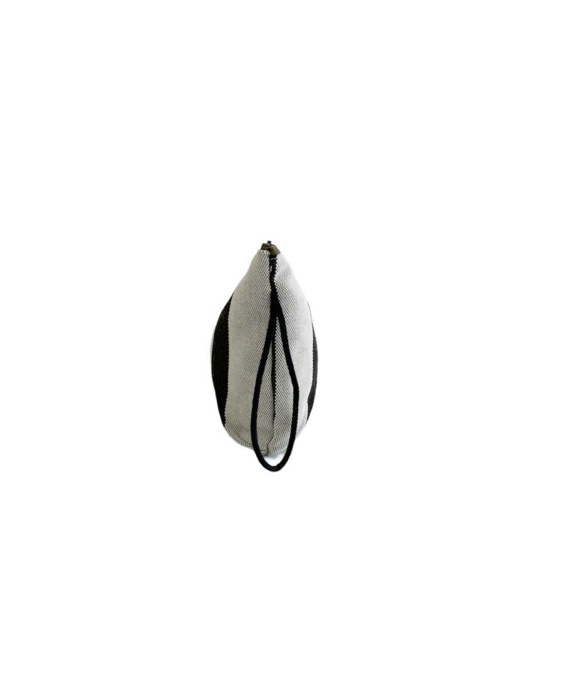 Pochette righe bianco nero laccetto