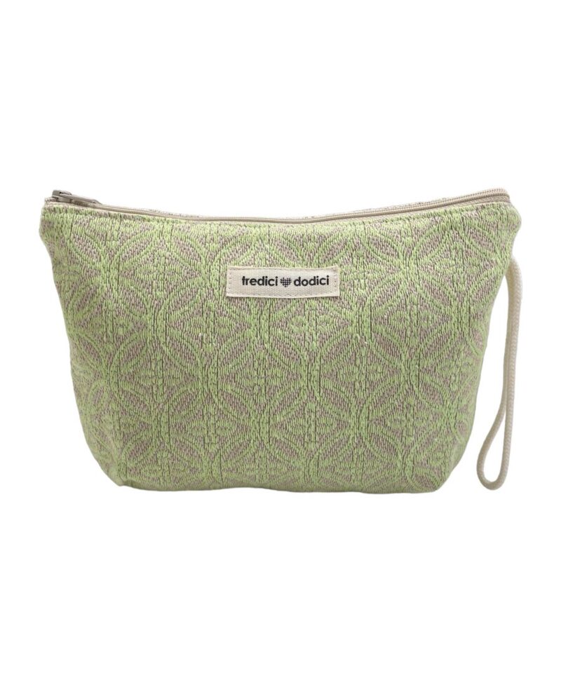 Pochette beige e lime