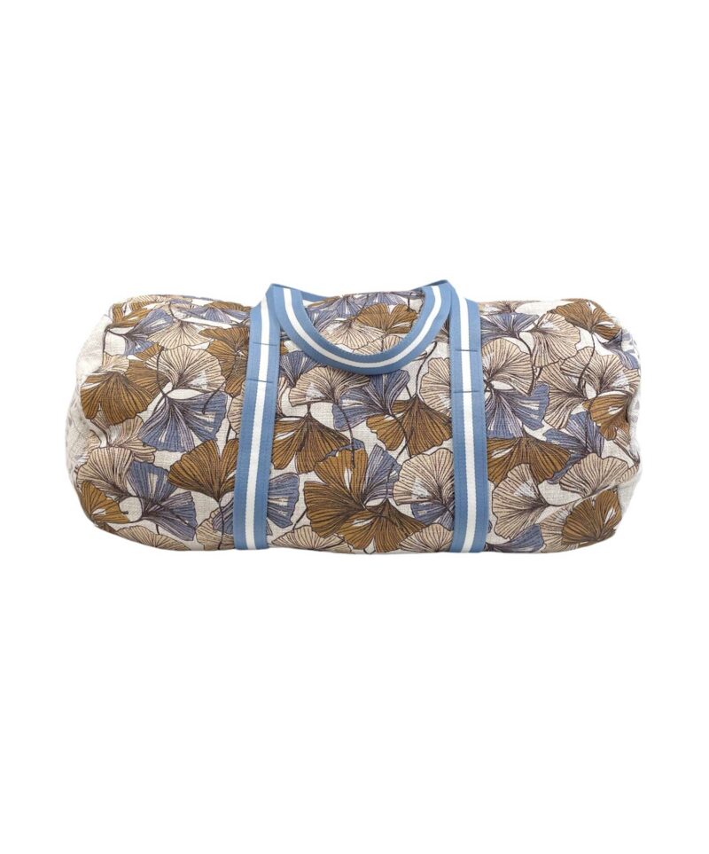 Borsone ginko azzurro ocra