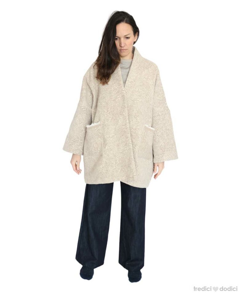 Cappotto beige donna