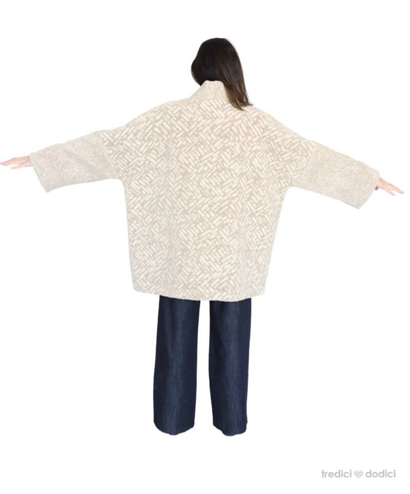 Cappotto vestibilità ampia beige