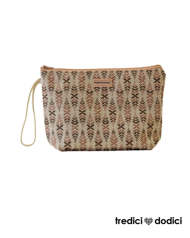 Pochette foglioline rosa