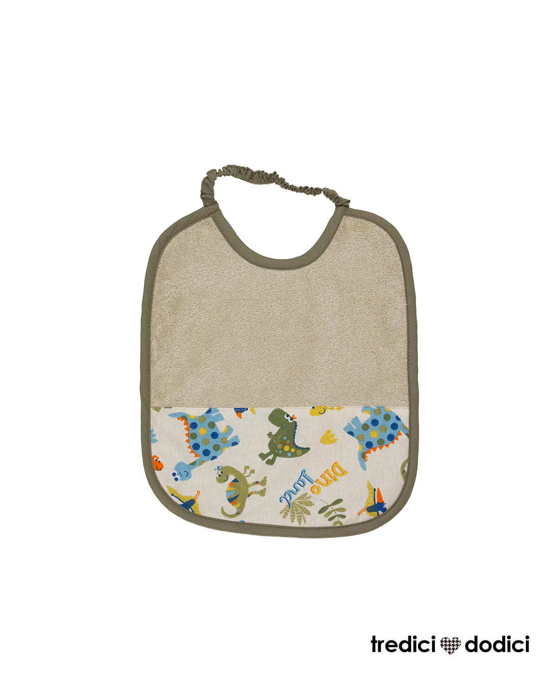 Bavaglio dino colorati beige
