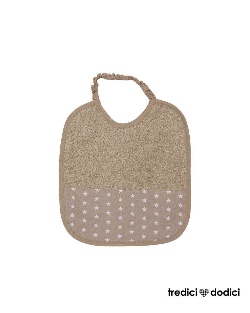 Bavaglio asilo stelline beige