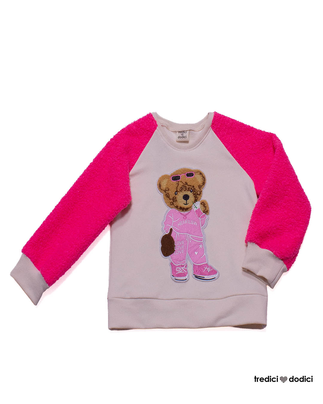 Felpa orsetta fucsia