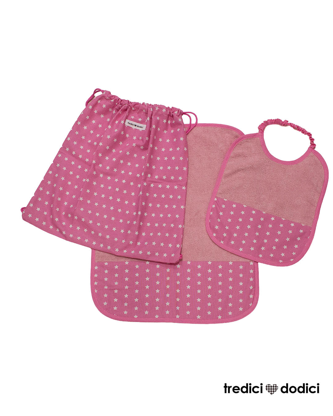 Set asilo stelline fucsia