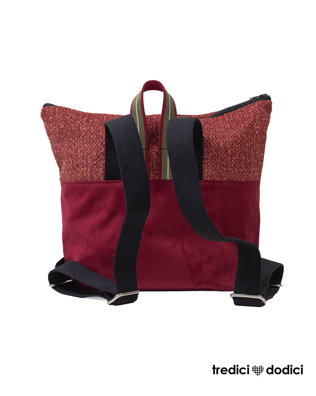 Zaino invernale bordeaux orsetto