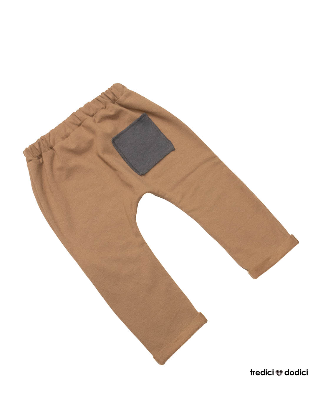 Panta cavallo tondo felpa cammello