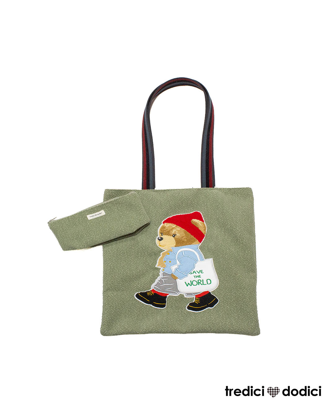Shopper orsetto verde pastello